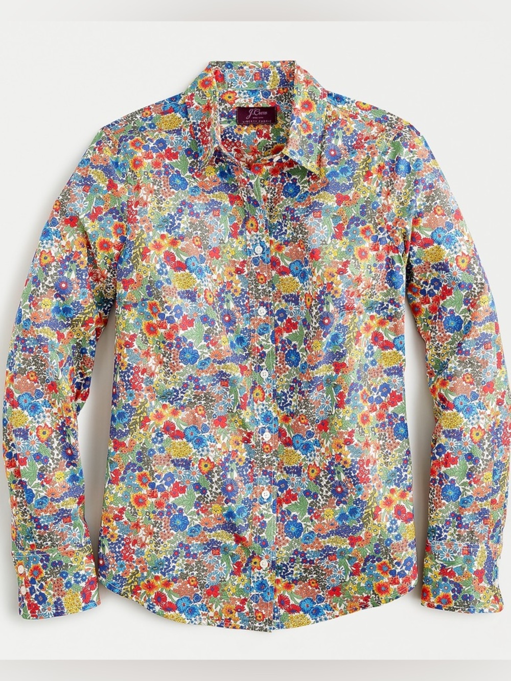 J Crew Cotton Poplin Shirt in Liberty Margaret Annie Floral - Picture 1 of 6
